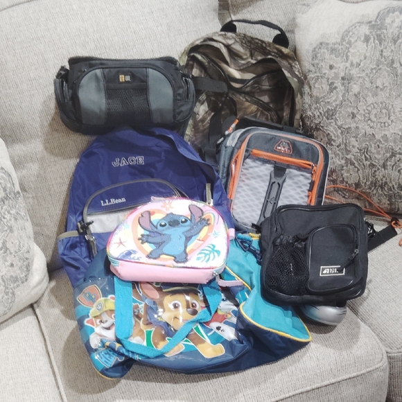 L.L. Bean Kids Backpack Set with Stitch and Paw Patrol